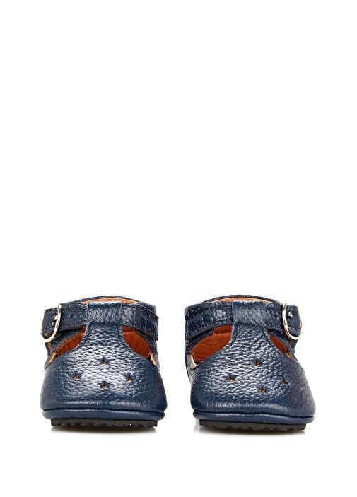 Lacivert Unisex Bebek Deri Ayakkabı - Görsel 4