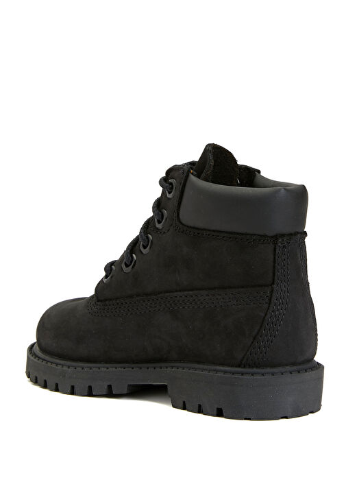 Premium 6 Inç Siyah Çocuk Deri Bot - Görsel 4