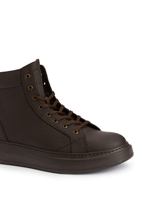 Kahverengi Floter Baskılı Erkek Deri Bot - Görsel 7