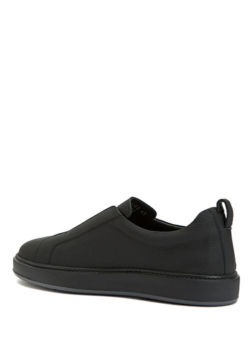 Siyah Erkek Süet Deri Sneaker - Görsel 4