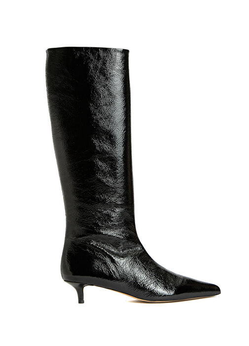 Siyah Kadın Deri Çizme - Görsel 2