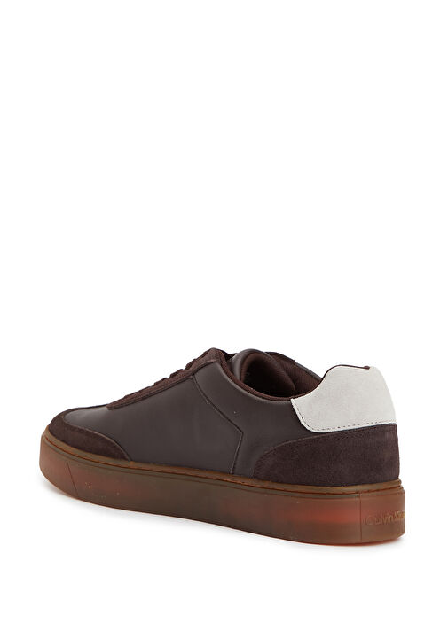 Kahverengi Logolu Erkek Sneaker - Görsel 4