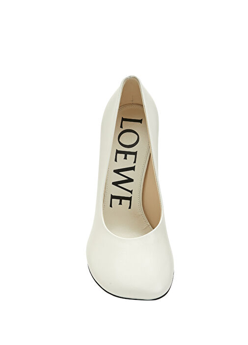 Toy Beyaz Kadın Deri Topuklu Ayakkabı - Görsel 5