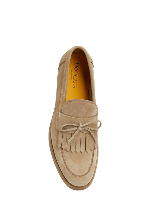 Bej Erkek Süet Loafer - Görsel 5