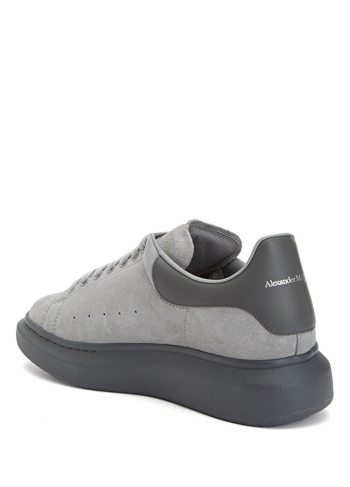 Oversized Açık Gri Erkek Süet Sneaker - Görsel 4