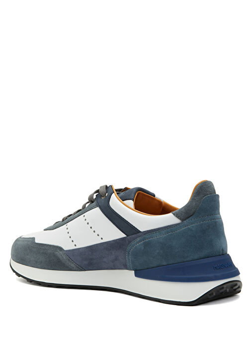 Mavi Beyaz Erkek Deri Sneaker - Görsel 4
