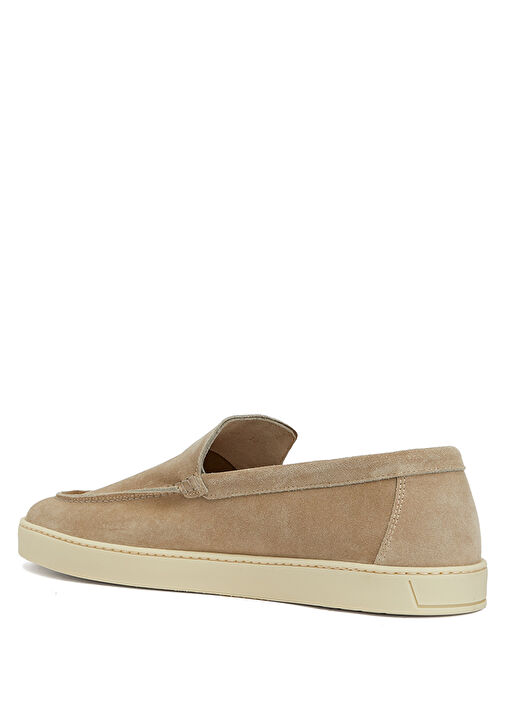 Bej Erkek Süet Loafer - Görsel 4