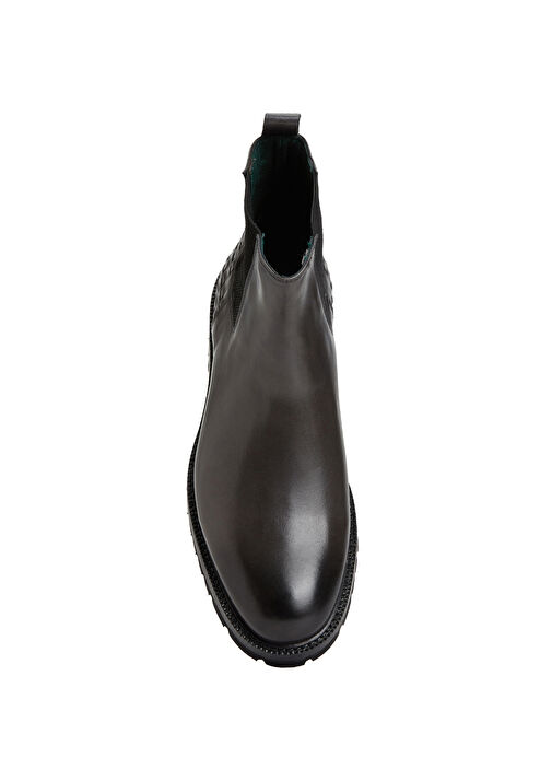 Antrasit Erkek Deri Bot - Görsel 5