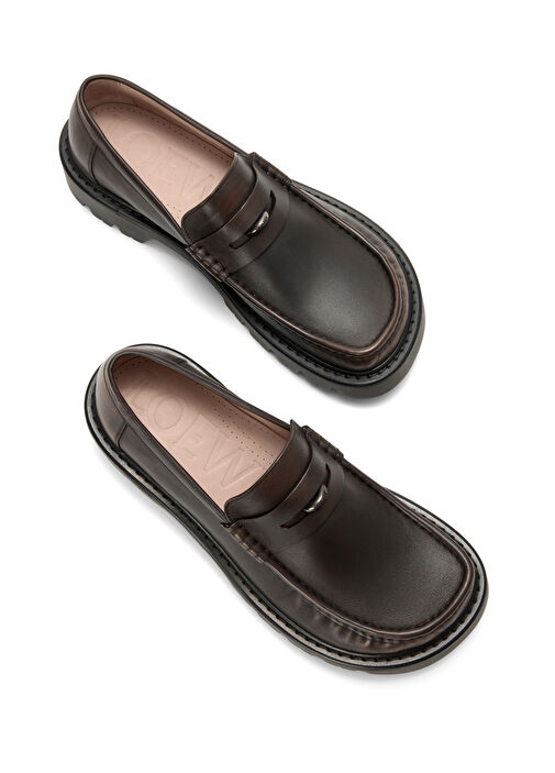 Koyu Kahverengi Erkek Deri Loafer - Görsel 4