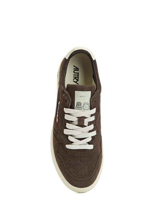 Kahverengi Kadın Deri Sneaker - Görsel 5