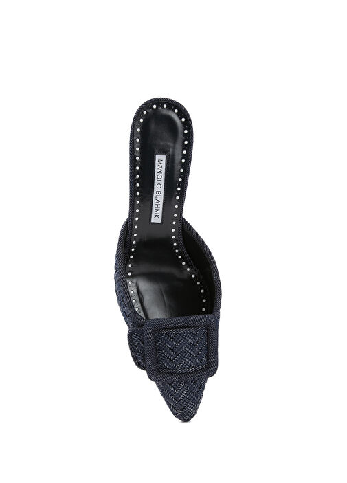 Maysale Mavi Kadın Denim Terlik - Görsel 5