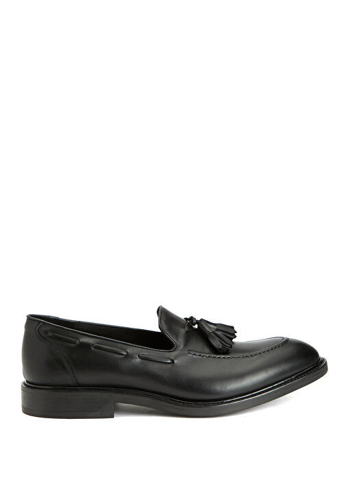 Siyah Erkek Deri Loafer - Görsel 2