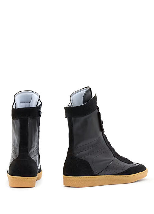 Louise Siyah Kadın Deri Sneaker - Görsel 4