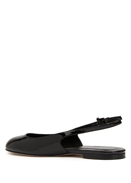 Siyah Kadın Deri Babet - Görsel 4