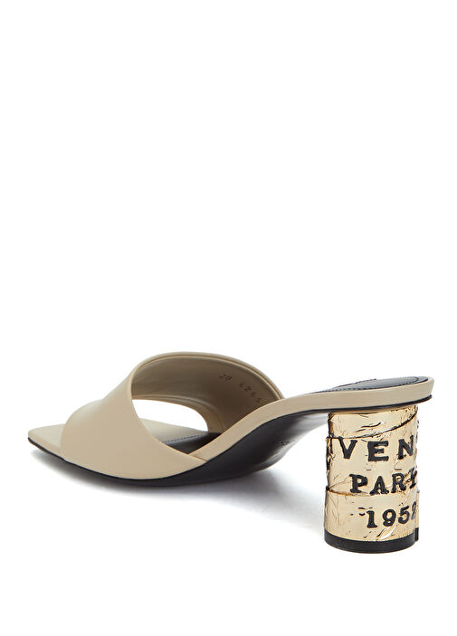 Bej Kadın Deri Sandalet - Görsel 4