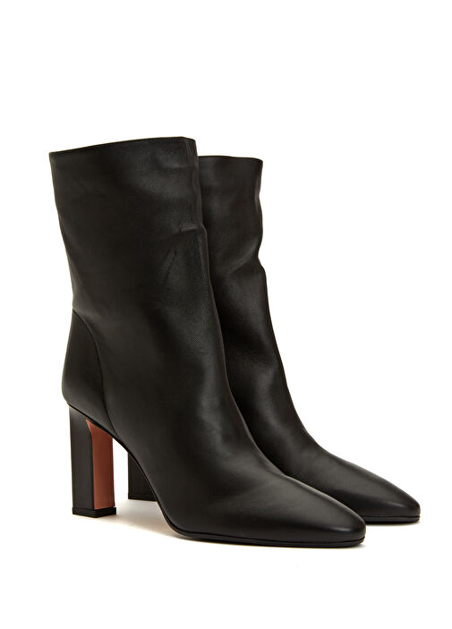 Siyah Kadın Deri Bot - Görsel 3