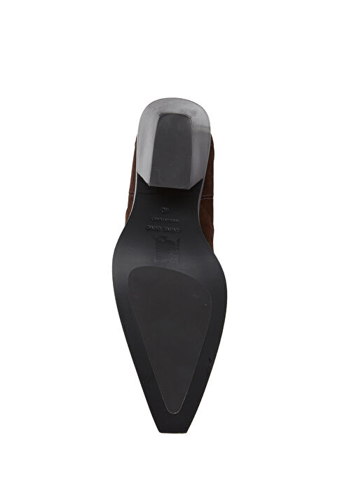 Tania Koyu Kahverengi Kadın Deri Çizme - Görsel 6