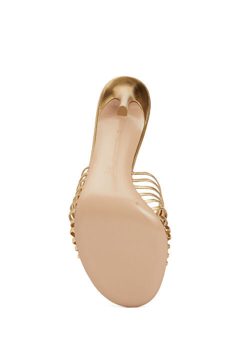 Gold Kadın Deri Terlik - Görsel 6