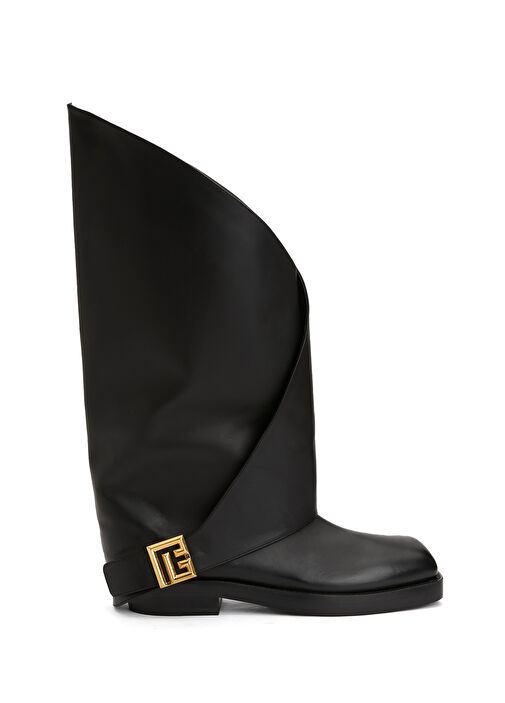 Siyah Kadın Deri Çizme - Görsel 2