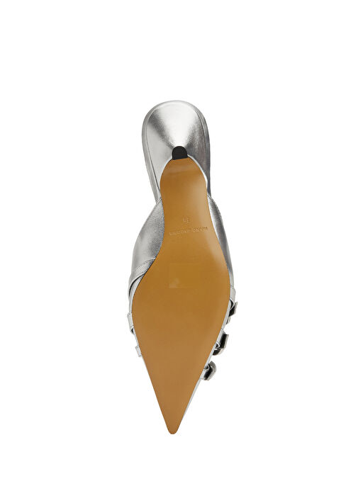 The Emma Kitten Silver Deri Topuklu Ayakkabı - Görsel 6