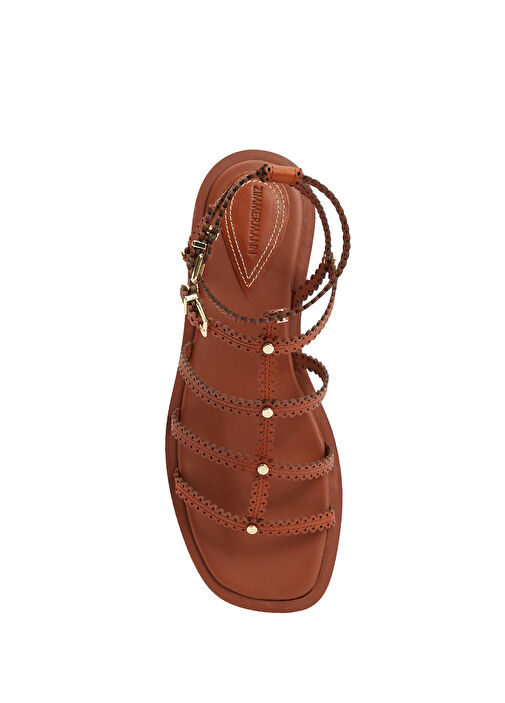 Goldie Taba Kadın Deri Sandalet - Görsel 5