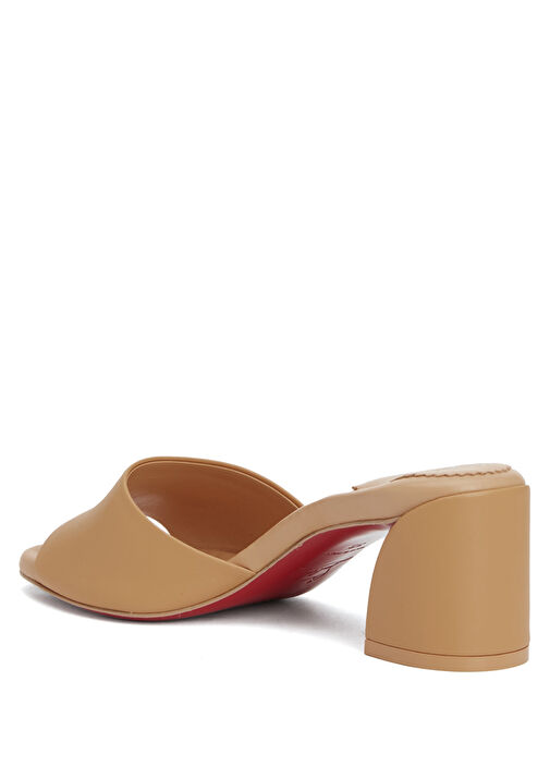 Jane Camel Kadın Deri Terlik - Görsel 4