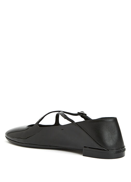 Eleri Siyah Deri Babet - Görsel 4