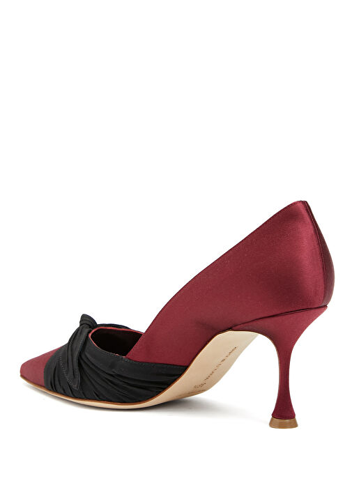 Bordo Siyah Stiletto - Görsel 4