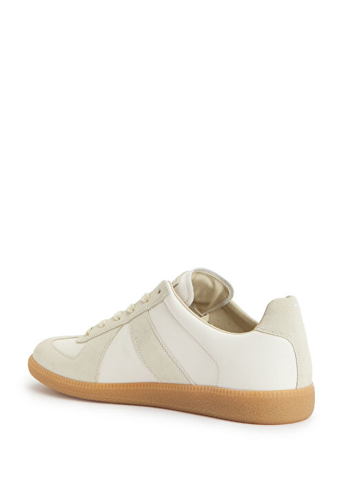 Replica Beyaz Kadın Deri Sneaker - Görsel 4