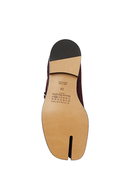 Tabi Bordo Süet Mary Jane Babet - Görsel 6