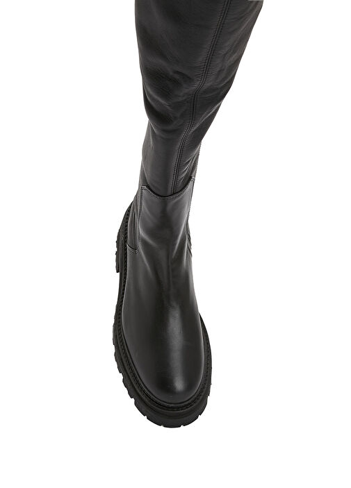 Siyah Kadın Deri Bot - Görsel 5