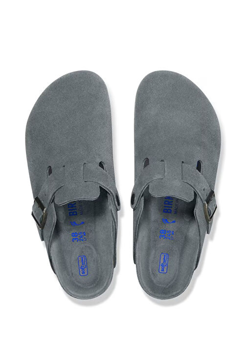 Boston Gri Erkek Süet Terlik - Görsel 6