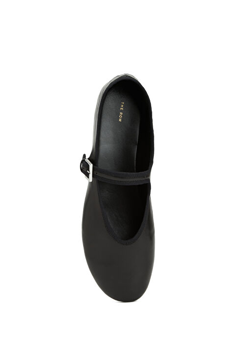 Boheme Siyah Deri Babet - Görsel 5