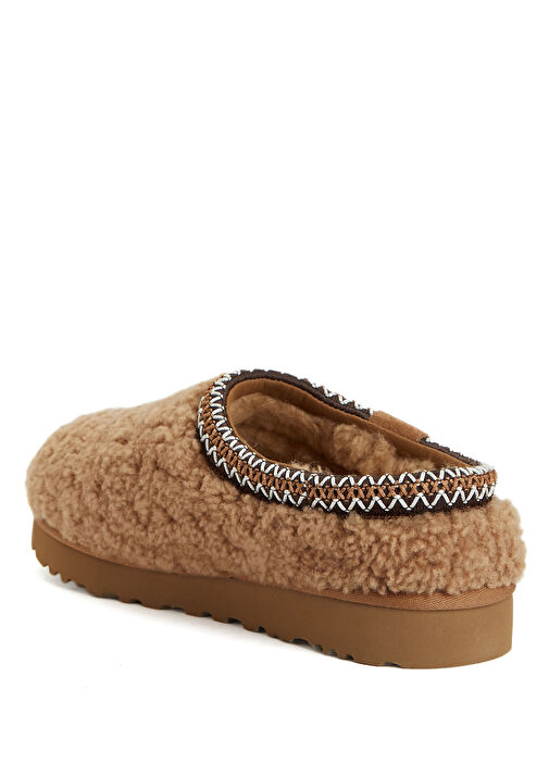 Tasman Maxi Curly Taba Kadın Terlik - Görsel 4