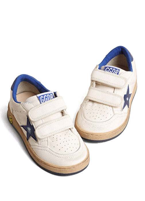 Ball Star Mavi Beyaz Çocuk Deri Sneaker - Görsel 3