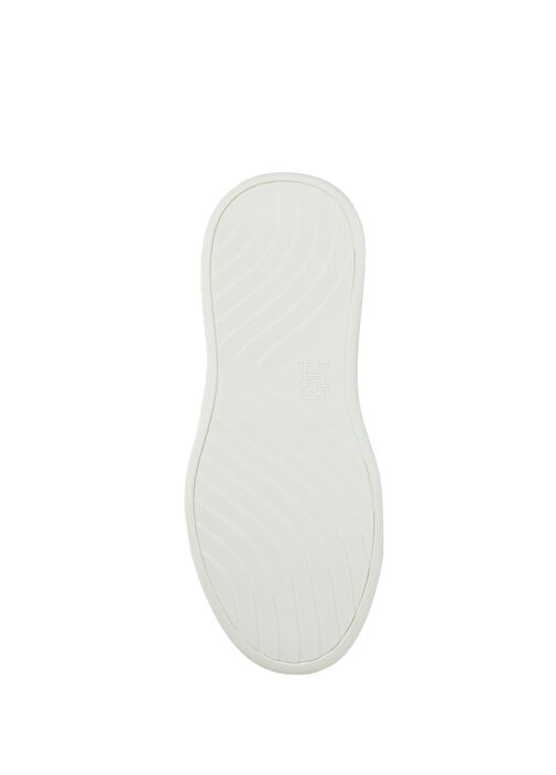 Chic Beyaz Kadın Deri Sneaker - Görsel 6