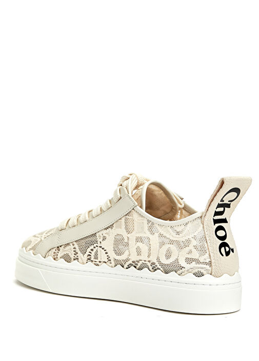 Lauren Bej Logolu Dantel Detaylı Kadın Sneaker - Görsel 4