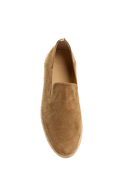 Bej Erkek Deri Espadril - Görsel 5