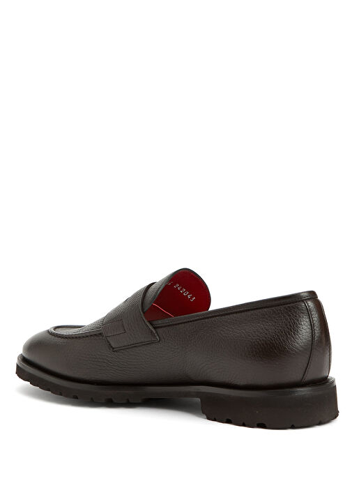 Kahverengi Erkek Deri Loafer - Görsel 4