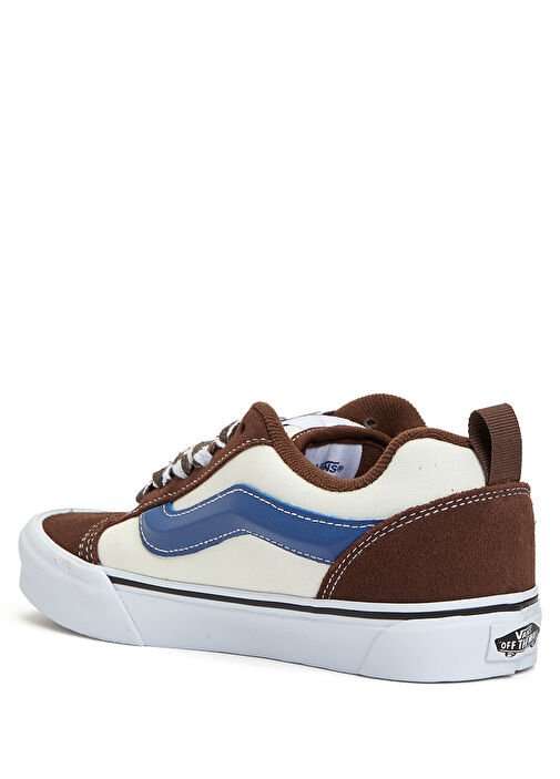 Knu Skool Kahverengi Beyaz Kadın Kanvas Sneaker - Görsel 4