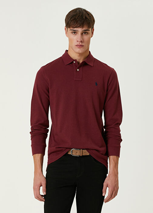 Ralph lauren burgundy sweatshirt hotsell