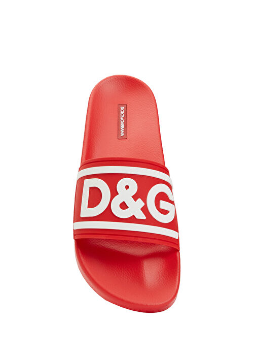 Kırmızı Beyaz Logolu Erkek Terlik - Görsel 5