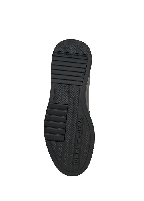 Retro Essential Siyah Erkek Deri Sneaker - Görsel 6