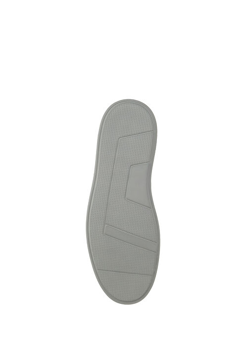 Gri Erkek Deri Sneaker - Görsel 6