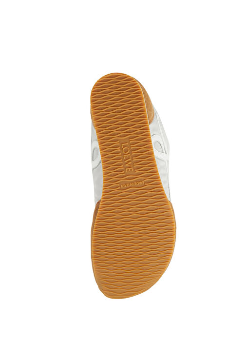 Ballet Runner Taba Gri Kadın Deri Sneaker - Görsel 6