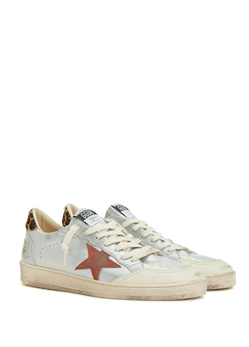 BallStar Gri Erkek Deri Sneaker - Görsel 3