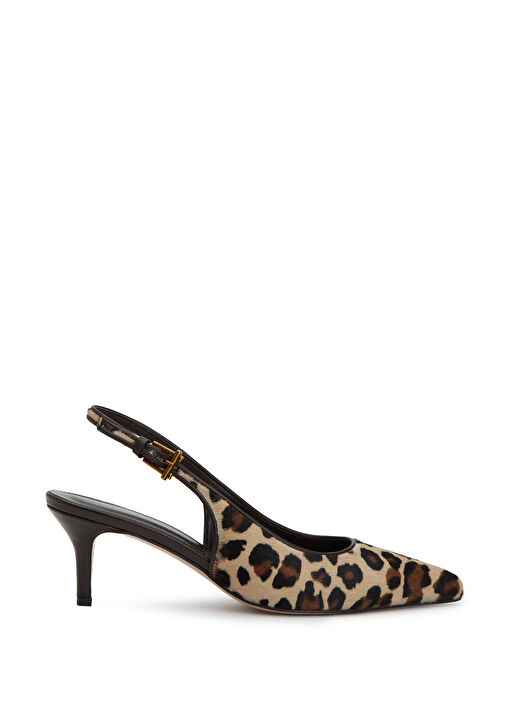 Beymen Collection Beymen Collection Essential Leopar Deri Topuklu Ayakkabı Basketbol Ayakkabıları | Beymen Leopar - 2. görsel
