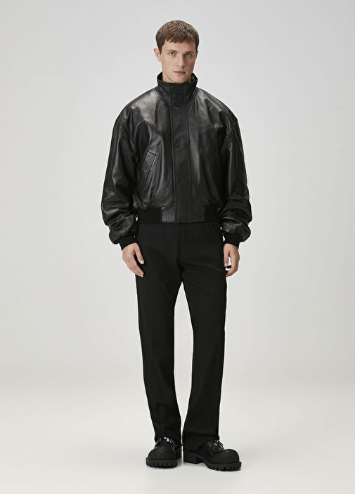 Balenciaga - Black Leather Jacket