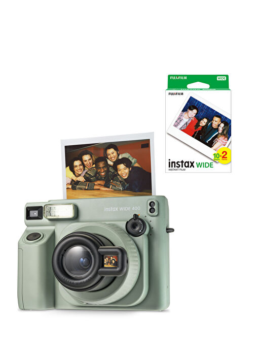 FUJIFILM - Instax Wide 400 Yeşil Fotoğraf Makinesi + 20'li Film