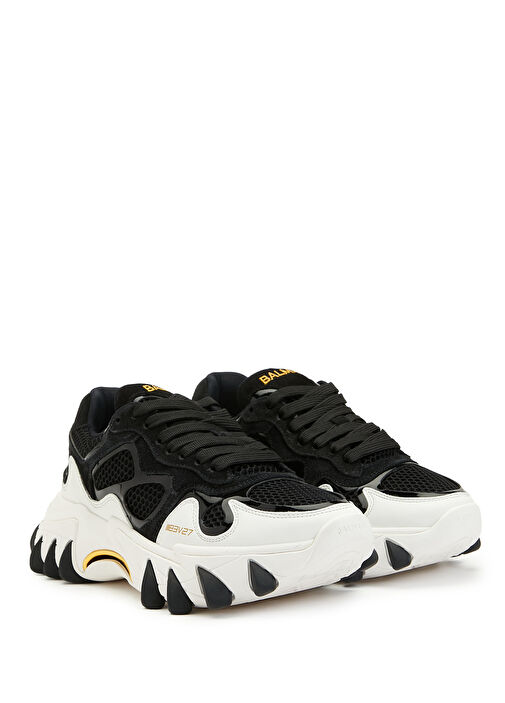 B East Siyah Beyaz Kadın Sneaker - Görsel 3